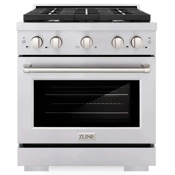 ZLINE Paramount 30" Gas Range with Convection Oven and 4 Burners in Stainless Steel, SGR30