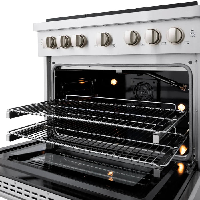 ZLINE Paramount 36" Gas Range with Convection Oven and 6 Burners in Stainless Steel, SGR36