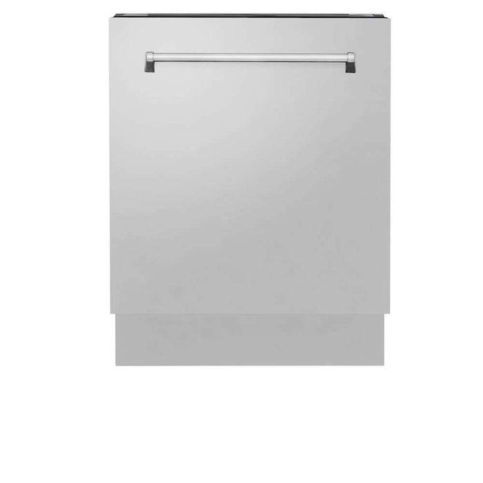 ZLINE 30 in. Kitchen Package with Stainless Steel Dual Fuel Range, Range Hood, Microwave Drawer and Tall Tub Dishwasher (4KP-RARH30-MWDWV)