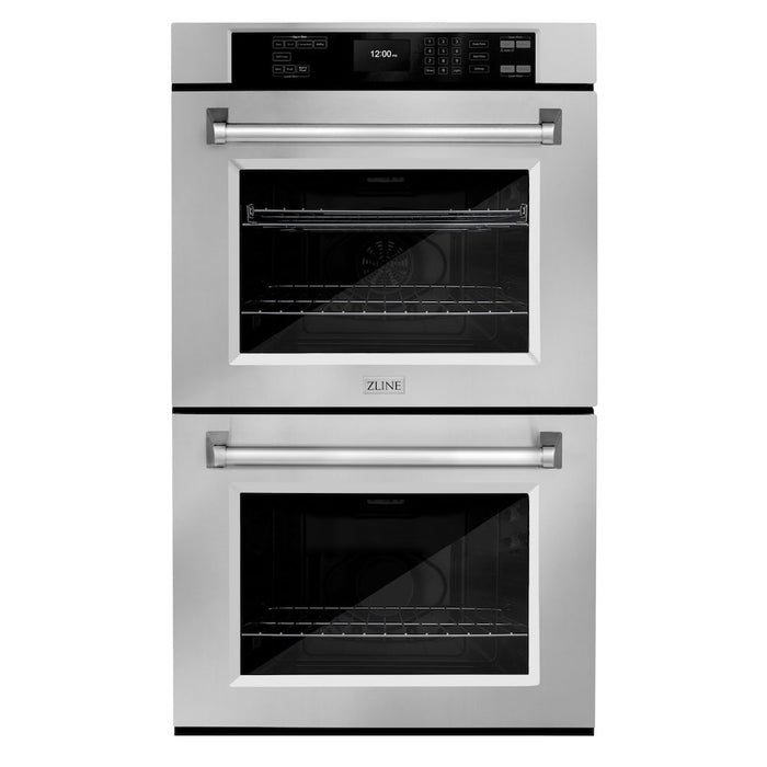 ZLINE 30 in. Professional True Convection Double Wall Oven with Air Fry and Self Clean in Stainless Steel (WAD-30)