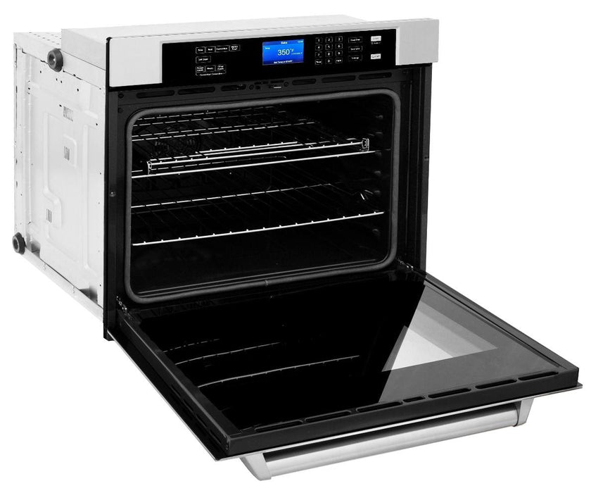 ZLINE Kitchen Appliance Package with 30 in. Stainless Steel Rangetop and 30 in. Single Wall Oven, 2KP-RTAWS30