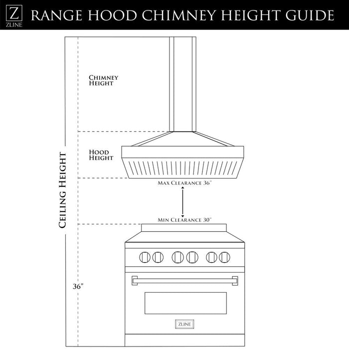 ZLINE Designer Series Wall Mount Range Hood in Fingerprint Resistant Stainless Steel with Mirror Accents (655MR)