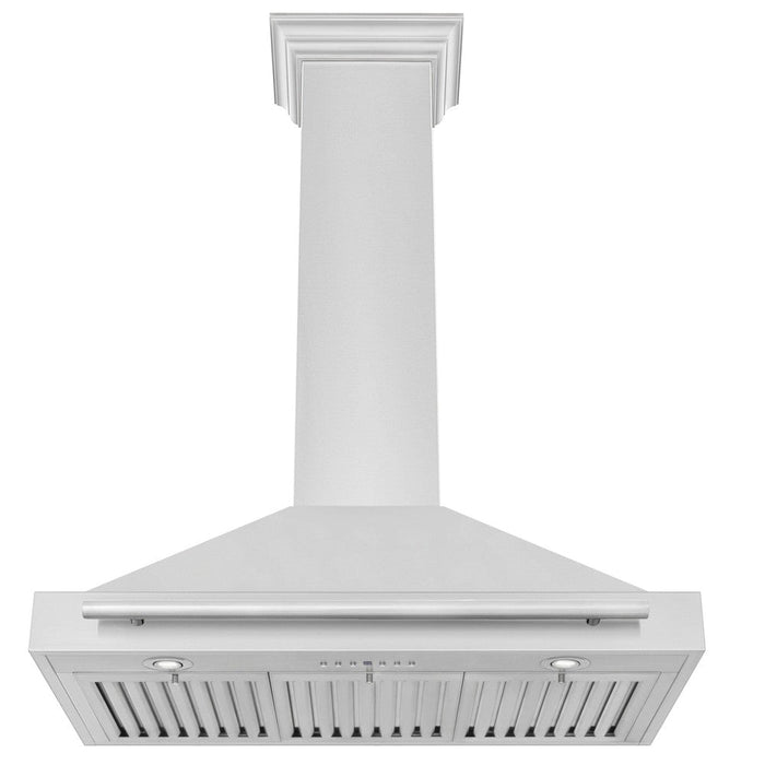 ZLINE 36 in. Convertible Stainless Steel Range Hood with Stainless Steel Handle and Color Options (KB4STX-36)