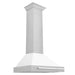 ZLINE 30 in. Stainless Steel Range Hood with Stainless Steel Handle and Colored Shell Options (KB4STX-30) Stainless Steel with White Matte Shell