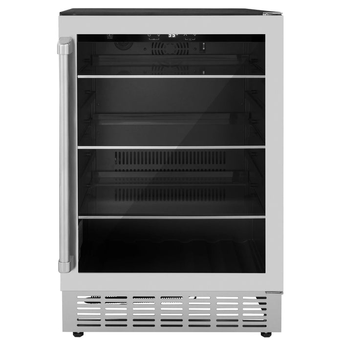 ZLINE Appliance Package - 24" Wine Cooler and 24" Beverage Fridge, 2KP-RBV-RWV