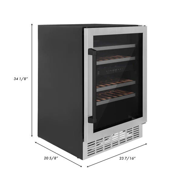 ZLINE Autograph Package - 24" Wine Cooler and 24" Beverage Fridge with Matte Black Accents, 2KP-RBV-RWV-MB