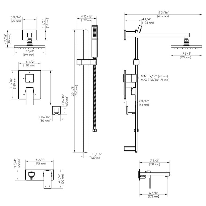 ZLINE Bliss Shower System (BLS-SHS)