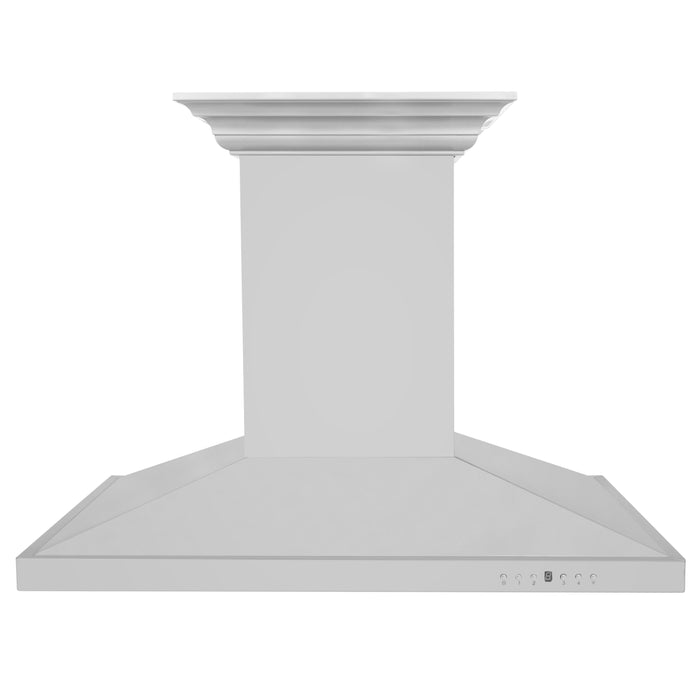 ZLINE 30" CrownSound Island Mount Range Hood in Stainless Steel with Built-in Speakers, GL2iCRN-BT-30