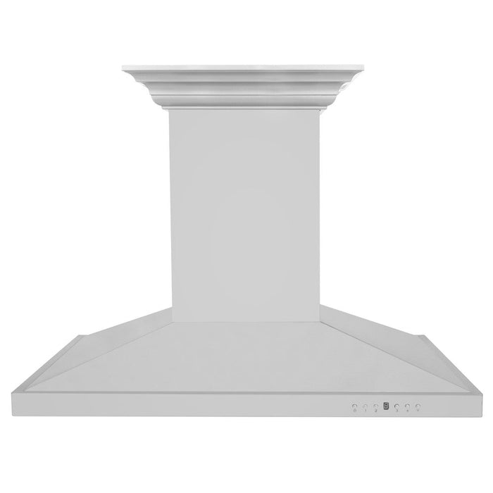 ZLINE Island Mount Range Hood in Stainless Steel with Built-in ZLINE CrownSound Bluetooth Speakers (GL2iCRN-BT)