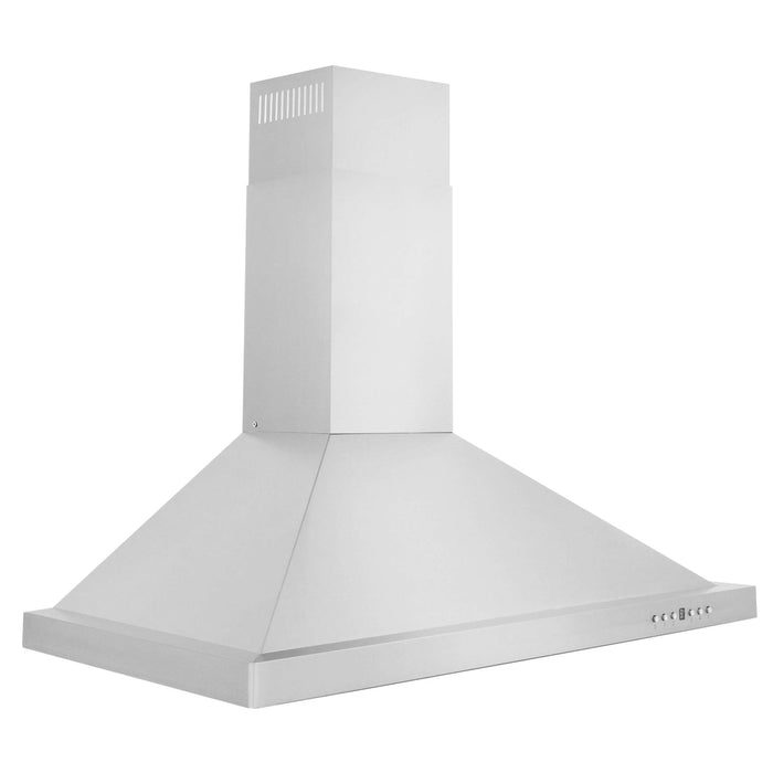 ZLINE 24" Convertible Wall Mount Range Hood in Stainless Steel with Charcoal Filters, KB-CF-24