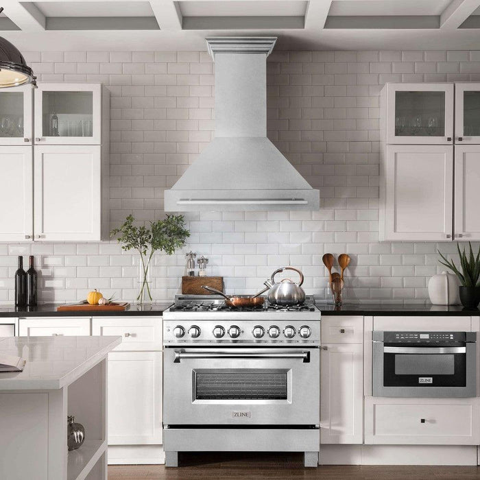 ZLINE 36 in. Fingerprint Resistant Stainless Steel Range Hood (8654SNX-36)