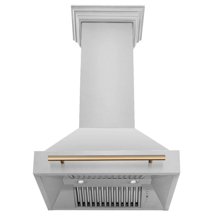 ZLINE Autograph Edition 30 in. Stainless Steel Range Hood with Stainless Steel Shell and Handle (8654STZ-30)