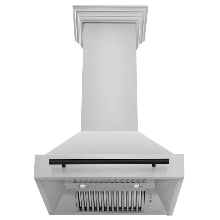 ZLINE Autograph Edition 30 in. Stainless Steel Range Hood with Stainless Steel Shell and Handle (8654STZ-30)