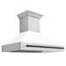 ZLINE Autograph Edition 48 in. Stainless Steel Range Hood with White Matte Shell and Handle (8654STZ-WM48) Matte Black