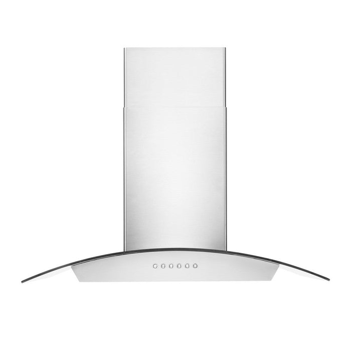 ZLINE Alpine Series Ducted Wall Mount Range Hood in Stainless Steel and Glass (ALP70WL)