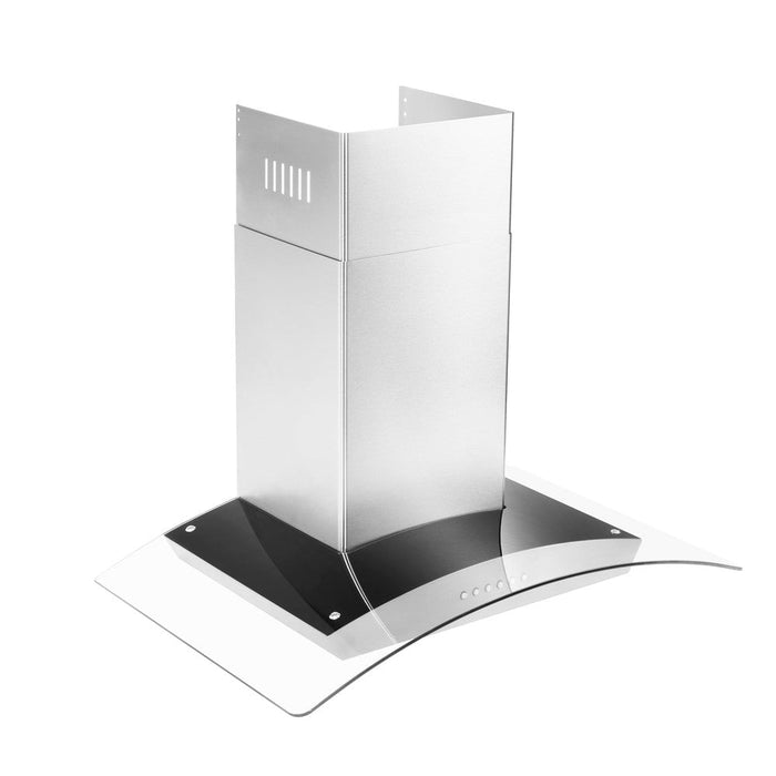 ZLINE Alpine Series Ducted Wall Mount Range Hood in Stainless Steel and Glass (ALP70WL)