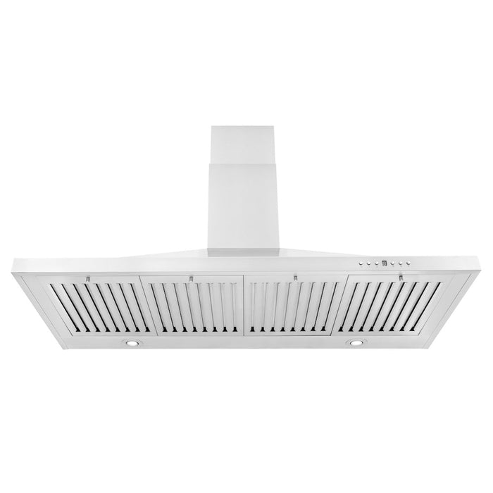 ZLINE 48 in. Kitchen Package with Stainless Steel Dual Fuel Range and Convertible Vent Range Hood (2KP-RARH48)