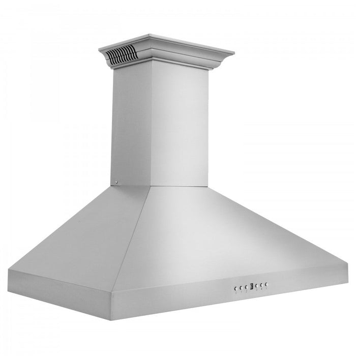 ZLINE 36 in. Stainless Steel Wall Range Hood with Built-in CrownSound® Bluetooth Speakers, KL3CRN-BT-36