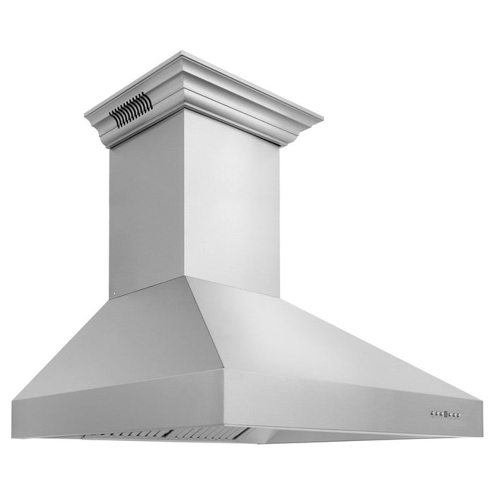 ZLINE Professional Wall Mount Range Hood in Stainless Steel with Built-in ZLINE CrownSound Bluetooth Speakers (697CRN-BT) 30 Inch