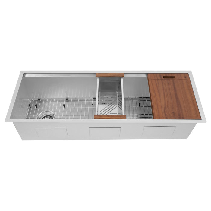 ZLINE 45 in. Garmisch Undermount Single Bowl Stainless Steel Kitchen Sink with Bottom Grid and Accessories, SLS-45