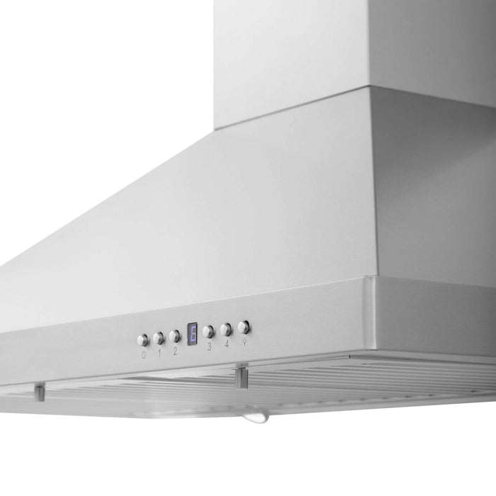 ZLINE 24" Convertible Wall Mount Range Hood in Stainless Steel with Charcoal Filters, KB-CF-24