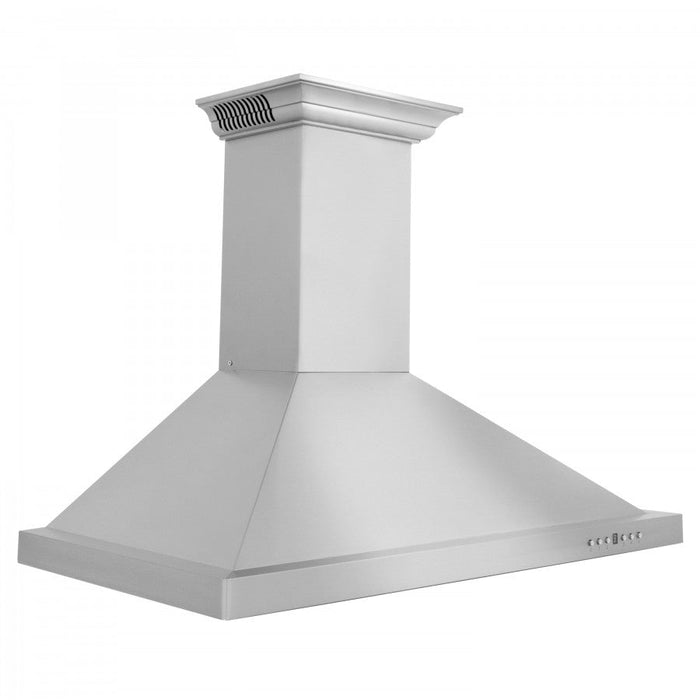 ZLINE 48 in. Stainless Steel Wall Range Hood with Built-in CrownSound® Bluetooth Speakers, KL2CRN-BT-48