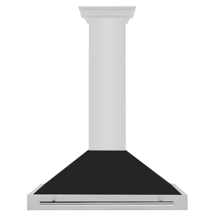 ZLINE 36 in. Convertible Stainless Steel Range Hood with Stainless Steel Handle and Color Options (KB4STX-36)