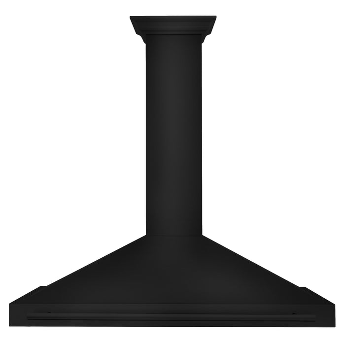 ZLINE 48 in. Convertible Black Stainless Steel Wall Mount Range Hood With Black Stainless Steel Handle (BSKB4X-48)