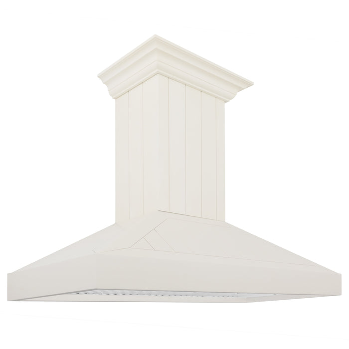 ZLINE 48 in. Wooden Wall Mount Range Hood in White, KPTT-48