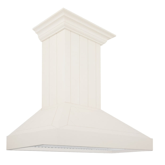 ZLINE 36 in. Wooden Wall Mount Range Hood in White, KPTT-36