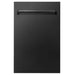 ZLINE 18 in. Dishwasher Panel with Traditional Handle (DP-18) Black Stainless Steel