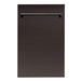 ZLINE 18 in. Dishwasher Panel with Traditional Handle (DP-18) Oil Rubbed Bronze