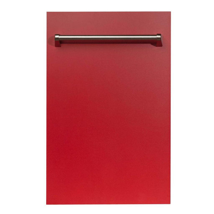 ZLINE 18 in. Dishwasher Panel with Traditional Handle (DP-18) Red Matte