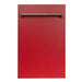 ZLINE 18 in. Dishwasher Panel with Traditional Handle (DP-18) Red Matte