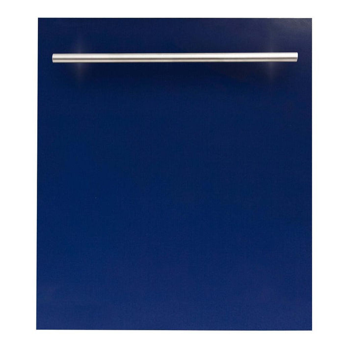 ZLINE 24 in. Dishwasher Panel with Modern Handle (DP-24) Blue Gloss