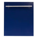 ZLINE 24 in. Dishwasher Panel with Modern Handle (DP-24) Blue Gloss