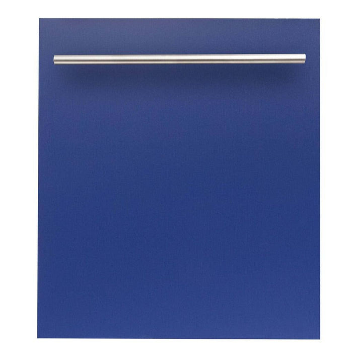 ZLINE 24 in. Dishwasher Panel with Modern Handle (DP-24) Blue Matte