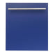 ZLINE 24 in. Dishwasher Panel with Modern Handle (DP-24) Blue Matte