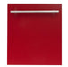 ZLINE 24 in. Dishwasher Panel with Modern Handle (DP-24) Red Gloss