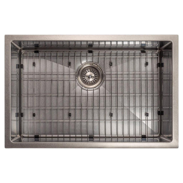 ZLINE 27 in. Meribel Undermount Single Bowl Kitchen Sink with Bottom Grid (SRS-27)