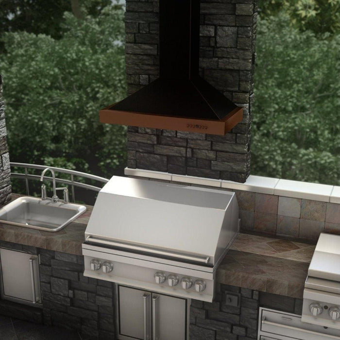 ZLINE Designer Series Wall Mount Range Hood in Oil-Rubbed Bronze and Copper (KB2-BCXXX)