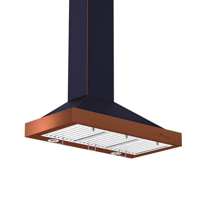 ZLINE Designer Series Wall Mount Range Hood in Oil-Rubbed Bronze with Copper Accents (KB2-BCXXX)