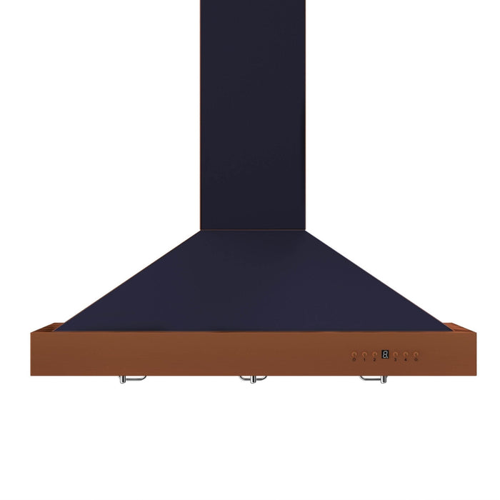 ZLINE Designer Series Wall Mount Range Hood in Oil-Rubbed Bronze with Copper Accents (KB2-BCXXX)