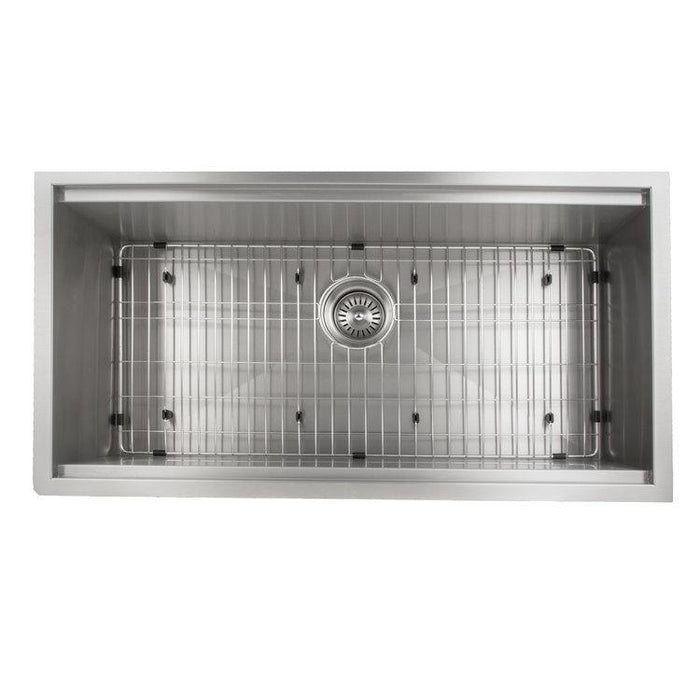 ZLINE 33 in. Garmisch Undermount Single Bowl Kitchen Sink with Bottom Grid and Accessories (SLS-33)