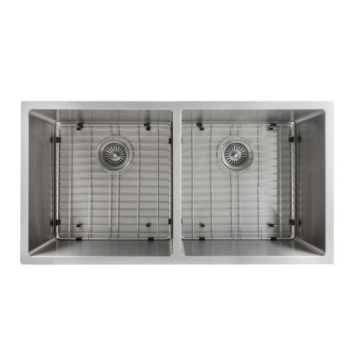 ZLINE 36 in. Anton Undermount Double Bowl Kitchen Sink with Bottom Grid (SR50D-36)