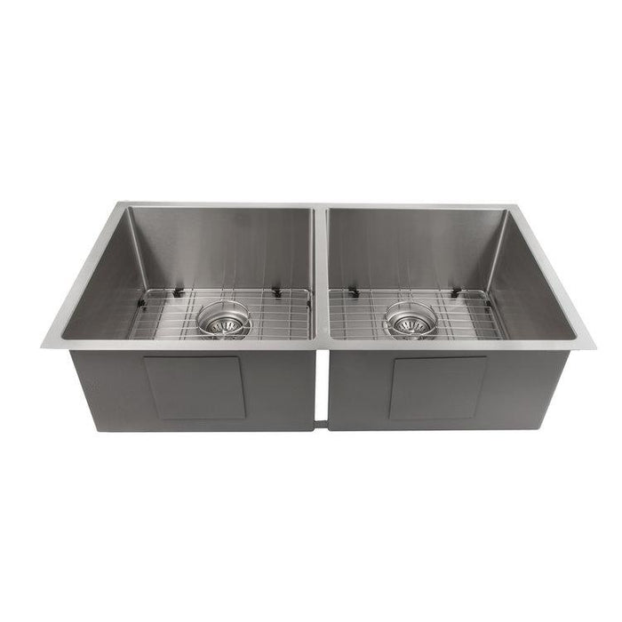 ZLINE 36 in. Anton Undermount Double Bowl Kitchen Sink with Bottom Grid (SR50D-36)