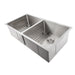 ZLINE 36 in. Anton Undermount Double Bowl Kitchen Sink with Bottom Grid (SR50D-36) Stainless Steel