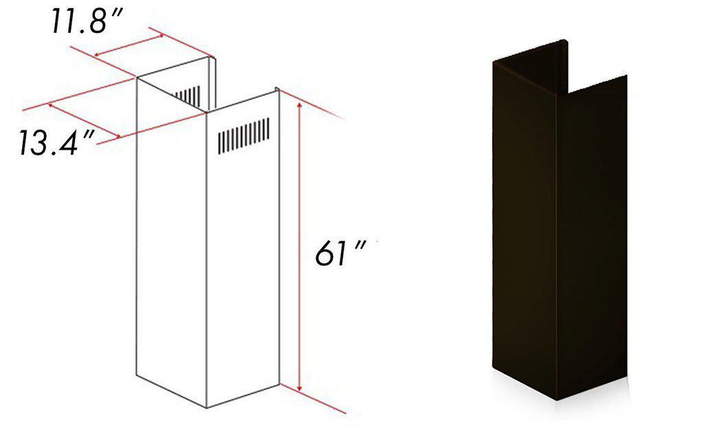 ZLINE 61 in. Chimney Extension (8667B-E)