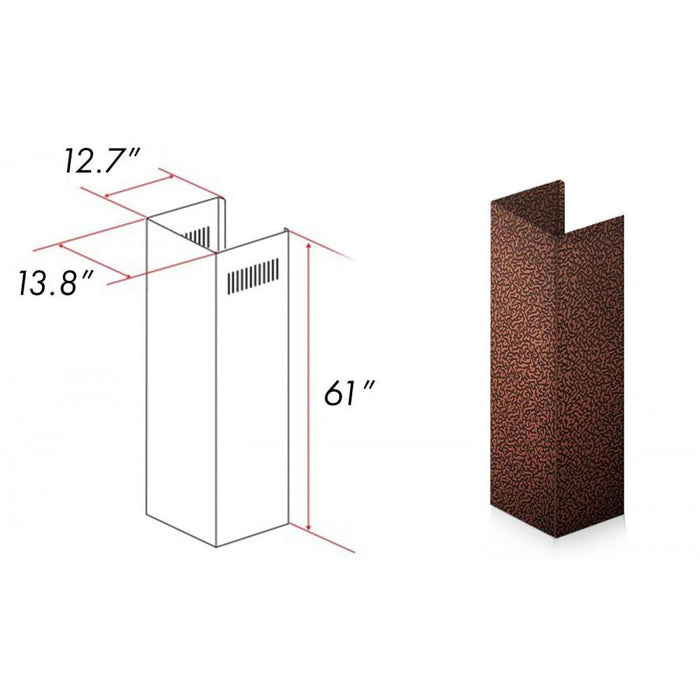 ZLINE 61 in. Extended Chimney (8667E-E)