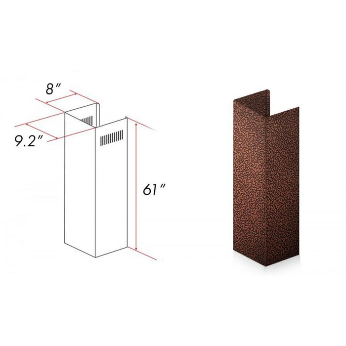 ZLINE 61 in. Extended Chimney (8KBE-E)